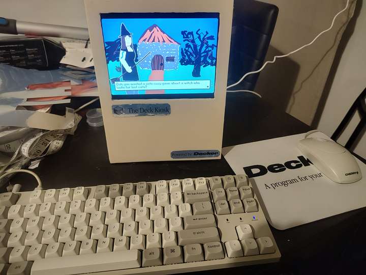 front view of the deck kiosk