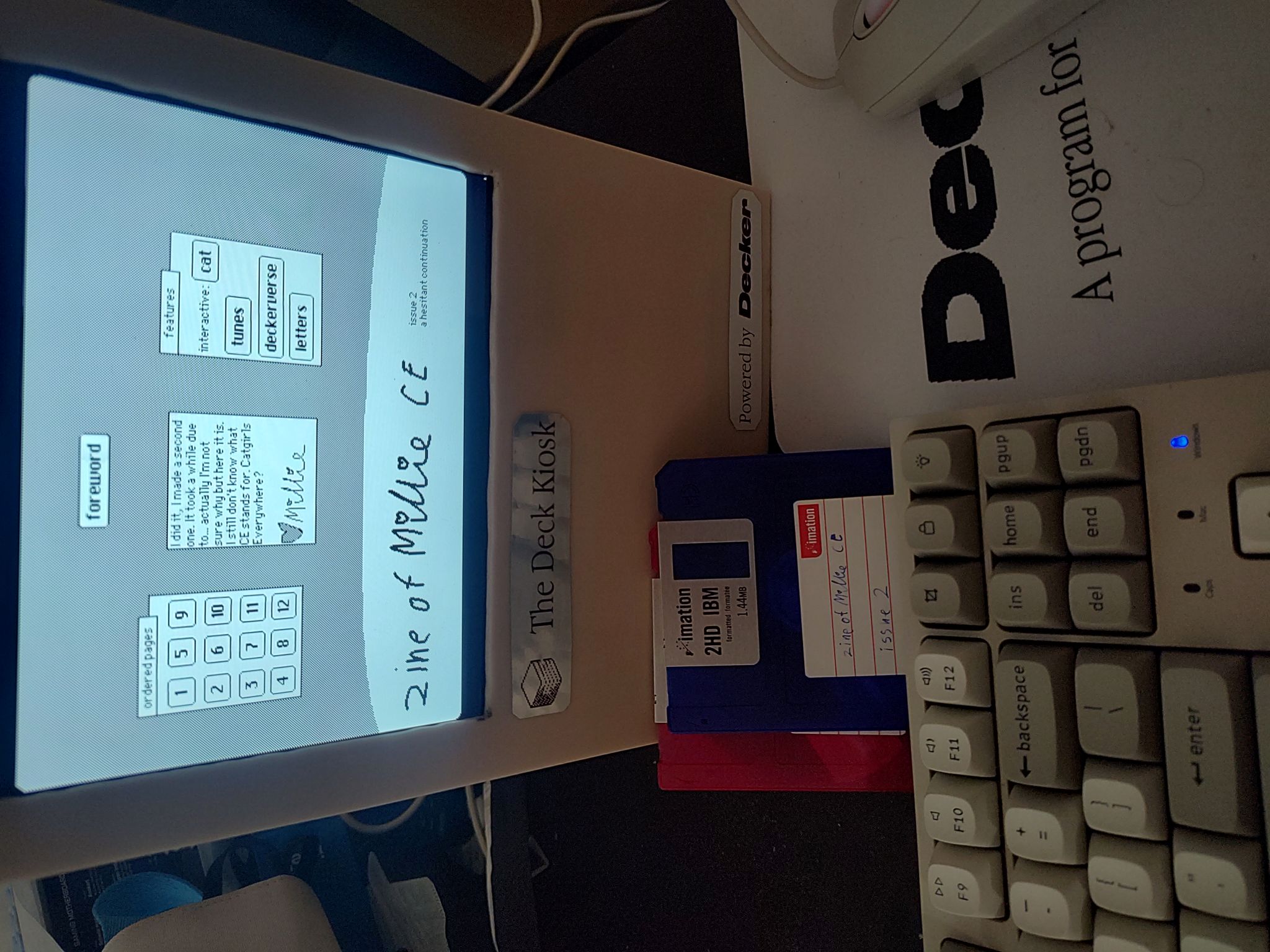 the deck kiosk running zine of millie CE issue 2